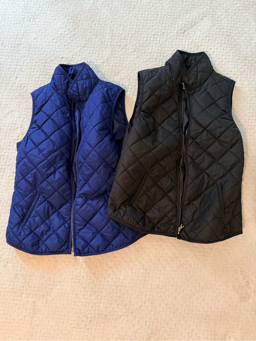Old Navy Puffer Vest bundle- Navy and Black